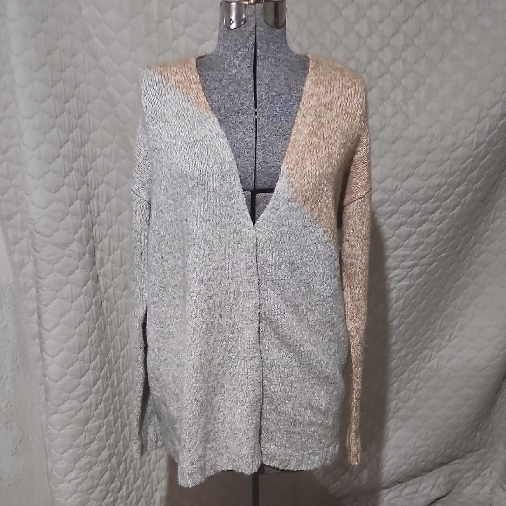 Cabi Oversized Colorblock Cardigan